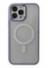 BFS  iPhone 15 Pro Max Kılıf Room Magneticsafe Silikon - Lila