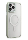 BFS  iPhone 15 Pro Max Kılıf Room Magneticsafe Silikon - Su Yeşili