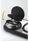 BFS iPhone 15 Pro Max Kılıf Teleskop Lens Magsafe Silikon Kapak - Derin Mor