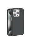 BFS  iPhone 15 Pro Max Kılıf Wonder Deri Magsafe Kapak - Siyah