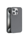 BFS  iPhone 15 Pro Max Kılıf Wonder Deri Magsafe Kapak - Titan Gri