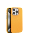 BFS  iPhone 15 Pro Max Kılıf Wonder Deri Magsafe Kapak - Turuncu