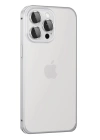BFS  iPhone 15 Pro Max Metal Bumper Mat Kapak - Gümüş