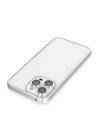 BFS  iPhone 15 Pro Max Metal Bumper Mat Kapak - Gümüş