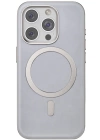 BFS  iPhone 15 Pro Max Puskas Magsafe Kapak - Titan Gri