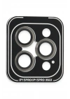 BFS  iPhone 15 Pro Max PVD Metal Kamera Lens - Gri