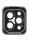 BFS  iPhone 15 Pro Max PVD Metal Kamera Lens - Siyah