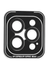 BFS  iPhone 15 Pro Max PVD Metal Kamera Lens - Siyah
