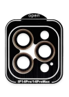 BFS  iPhone 15 Pro Max PVD Metal Kamera Lens - Turuncu