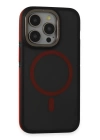 BFS  iPhone 15 Pro Max Rocky Magsafe Kapak - Siyah-Kırmızı