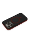 BFS  iPhone 15 Pro Max Rocky Magsafe Kapak - Siyah-Kırmızı