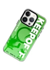 BFS  iPhone 15 Pro Max Summer Travel Magsafe Kapak - Green Mood