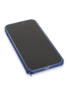 BFS  iPhone 15 Pro Metal Bumper Mat Kapak - Lacivert