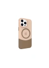BFS  iPhone 15 Pro PC Suit Magsafe Kapak - Kahverengi