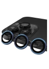 BFS  iPhone 15 Pro Raze Metal Kamera Lens - Lacivert