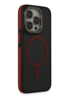 BFS  iPhone 15 Pro Rocky Magsafe Kapak - Siyah-Kırmızı