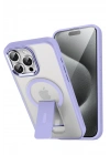 BFS  iPhone 15 Pro Tork Magsafe Standlı Kapak - Lila