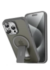 BFS  iPhone 15 Pro Tork Magsafe Standlı Kapak - Titan Gri