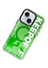 BFS  iPhone 15 Summer Travel Magsafe Kapak - Green Mood