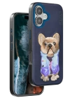 BFS  iPhone 16 Cute Desenli Kapak - Lacivert