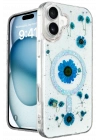 BFS  iPhone 16 Kılıf Daisy Simli Magsafe Kapak - Mavi