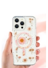 BFS  iPhone 16 Kılıf Daisy Simli Magsafe Kapak - Siyah