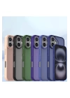 BFS  iPhone 16 Kılıf Elegant Kapak - Pudra