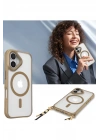 BFS iPhone 16 Kılıf Enka Magsafe Silikon Kılıf - Şeffaf