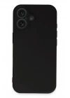 BFS  iPhone 16 Kılıf First Silikon - Siyah