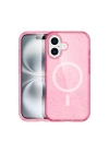 BFS  iPhone 16 Kılıf Glow Magsafe Kapak - Pembe