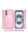 BFS  iPhone 16 Kılıf Glow Magsafe Kapak - Pembe