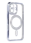 BFS  iPhone 16 Kılıf Joke Simli Magneticsafe Kılıf - Mavi