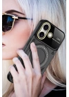 BFS  iPhone 16 Kılıf Joy Lens Standlı Kapak - Mor