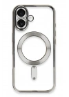 BFS  iPhone 16 Kılıf Kross Magneticsafe Kapak - Gümüş