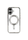 BFS  iPhone 16 Kılıf Kross Magneticsafe Kapak - Gümüş