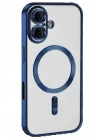 BFS iPhone 16 Kılıf Kross Magneticsafe Kapak - Lacivert
