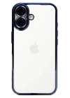 BFS iPhone 16 Kılıf Lensli Silikon - Mavi