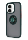 BFS  iPhone 16 Kılıf Montreal Yüzüklü Silikon Kapak - Yeşil