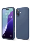 BFS  iPhone 16 Kılıf Nano içi Kadife Silikon - Lacivert
