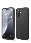 BFS  iPhone 16 Kılıf Nano içi Kadife Silikon - Siyah