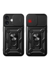 BFS  iPhone 16 Kılıf Pars Lens Yüzüklü Silikon - Yeşil
