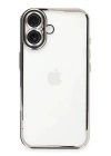 BFS  iPhone 16 Kılıf Razer Lensli Silikon - Gümüş