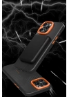 BFS  iPhone 16 Orange Karbon Magsafe Kapak - Turuncu