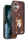 BFS  iPhone 16 Perma Desenli Kapak - Kahverengi