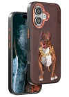 BFS  iPhone 16 Perma Desenli Kapak - Kahverengi
