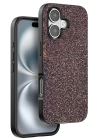 BFS  iPhone 16 Plus Bright Simli Kapak - Derin Mor