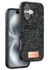 BFS  iPhone 16 Plus Bright Simli Kapak - Siyah