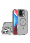 BFS  iPhone 16 Plus Flet Lens Magsafe Kapak - Gri