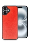 BFS  iPhone 16 Plus Kılıf Aras Deri Kapak - Kırmızı
