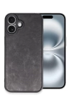 BFS  iPhone 16 Plus Kılıf Aras Deri Kapak - Siyah